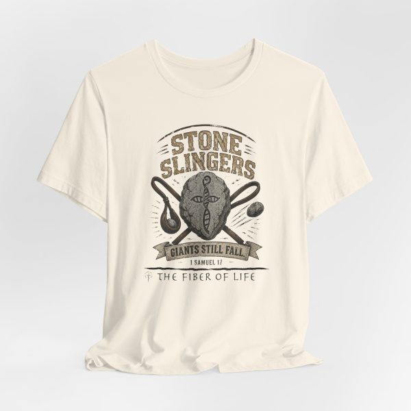 Stone Slingers - Giants Still Fall Tee — "Giants Still Fall" Vintage David & Goliath Sling Shirt