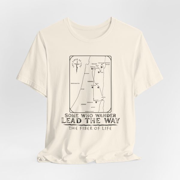 Jesus Journey Map Tee, Some Who Wander Lead the Way Tee — Jesus Journey Map Graphic T-Shirt