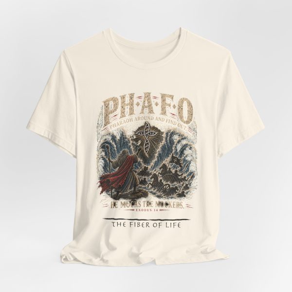 PHAFO - He Mocks the Mockers Vintage Bible Tee — Pharaoh/PHAFO Faith Graphic